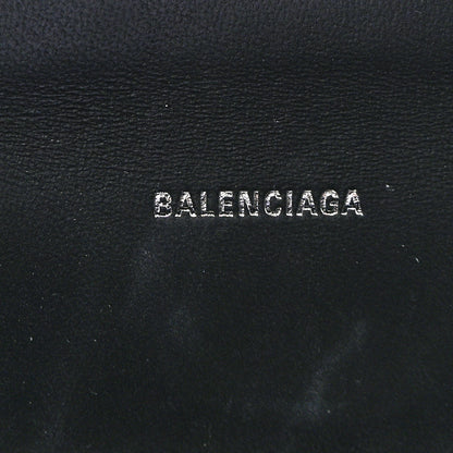 Balenciaga Shiny Calfskin Monochrome Crocodile Embossed Hourglass Top Handle Bag XS Black 6 of 12