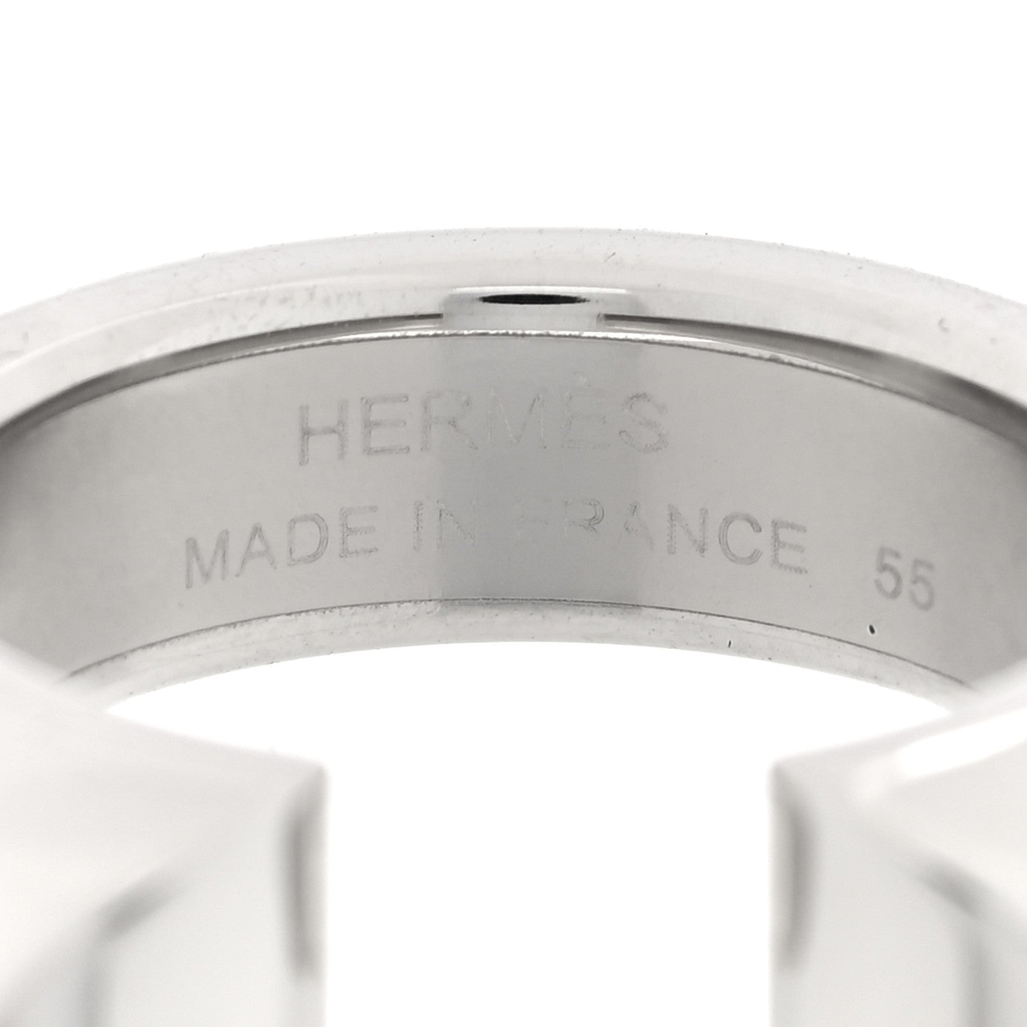 Hermes Madame Calfskin Athena Ring 55 89 Black 4 of 5