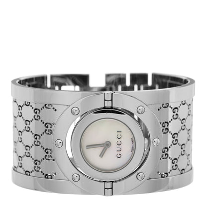 Gucci Stainless Steel Mother of Pearl 33mm Twirl Quartz Watch 2 of 4