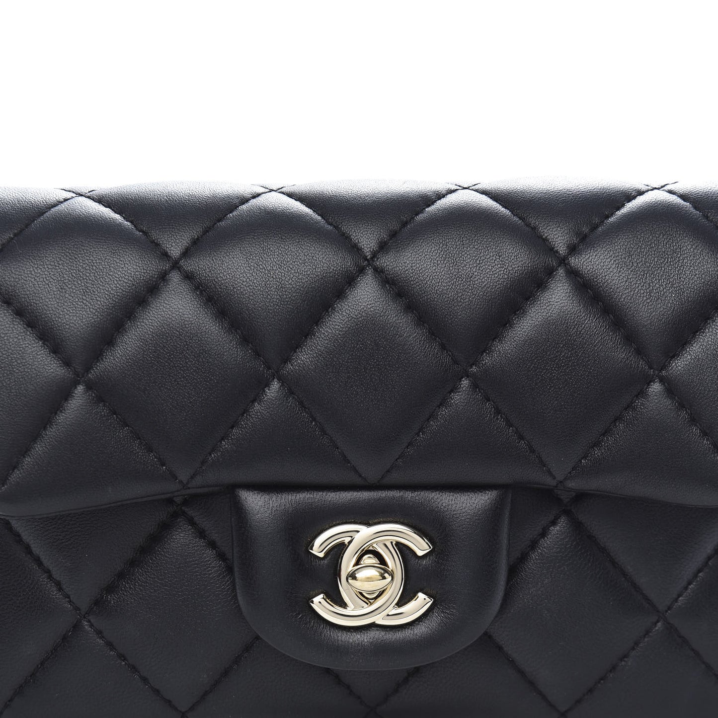 Lambskin Quilted Mini My Precious Waist Bag Black