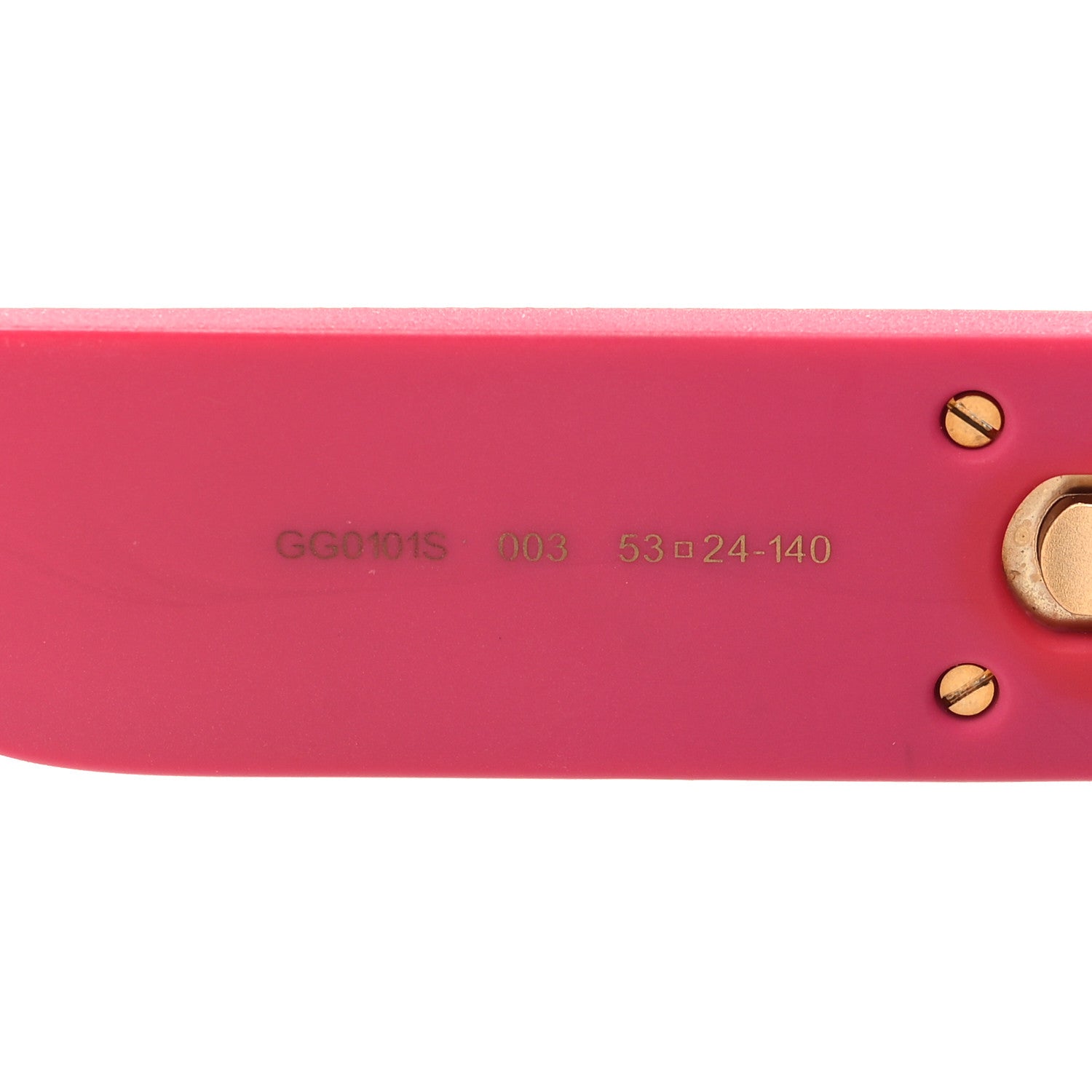 Gucci Acetate Round GG0101S Glitter Sunglasses Havana Pink 6 of 8