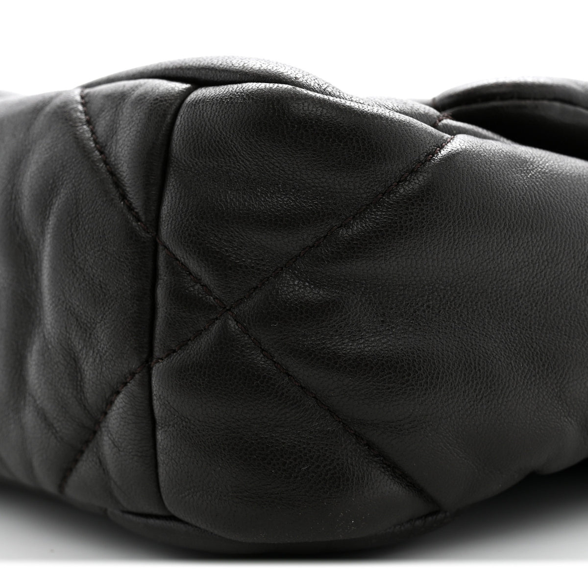 Lambskin Quilted Medium Chanel 19 Flap Dark Brown