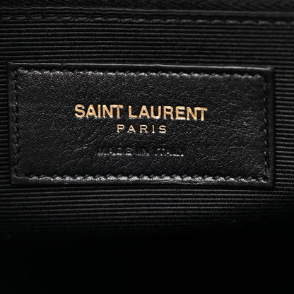 Saint Laurent Calfskin Bi-Color Small Sac De Jour Royal Blue Black 7 of 12