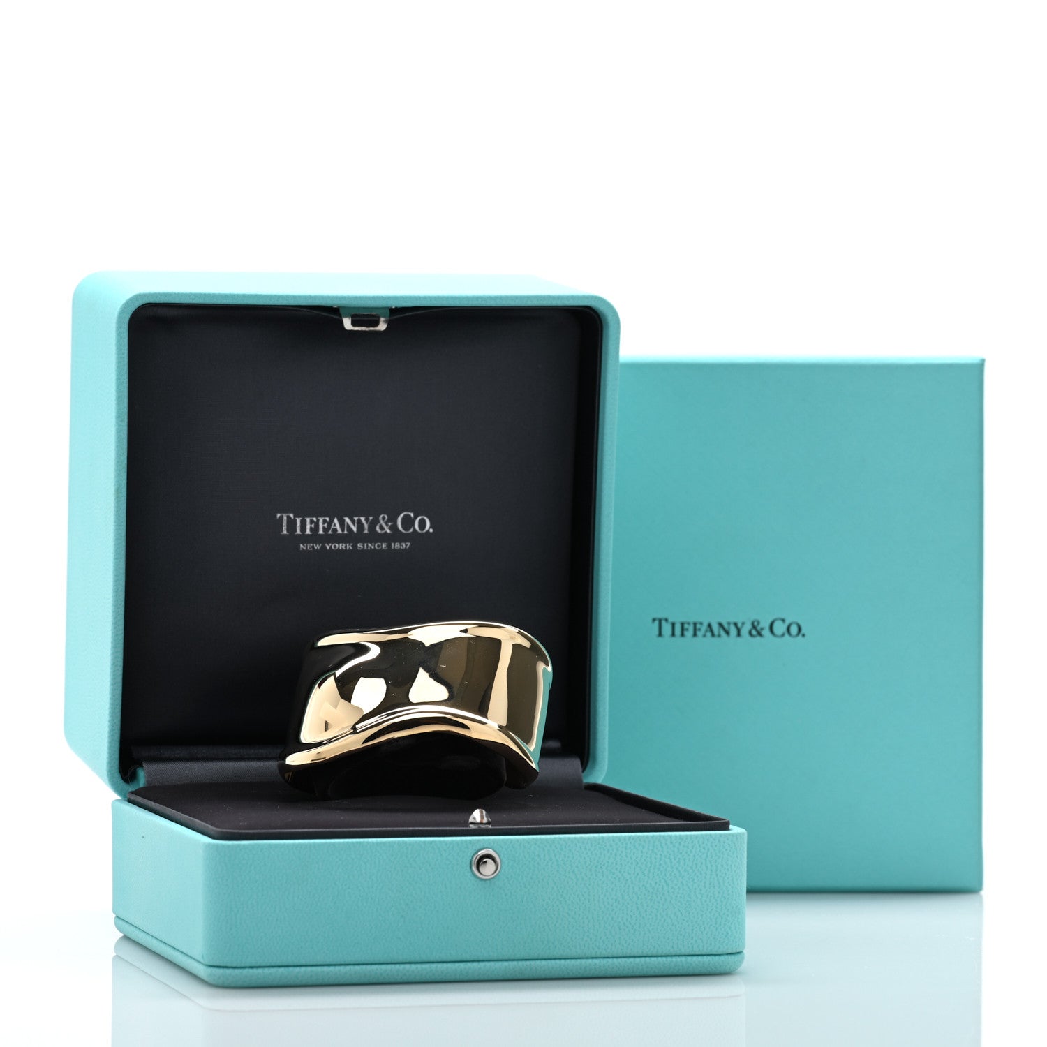 Tiffany 18K Yellow Gold Small Elsa Peretti Right Wrist Bone Cuff Bracelet 4 of 4