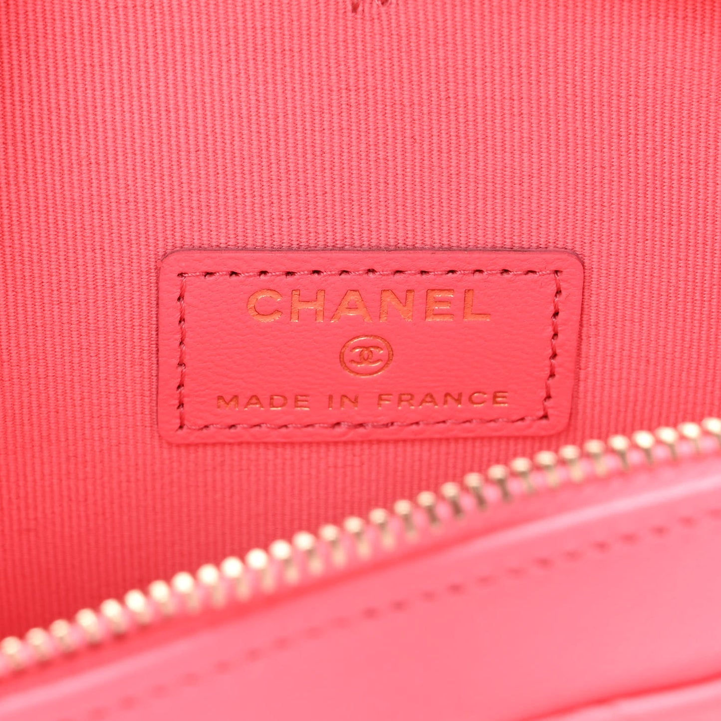 Lambskin Quilted CC In Love Heart Clutch With Chain Pink