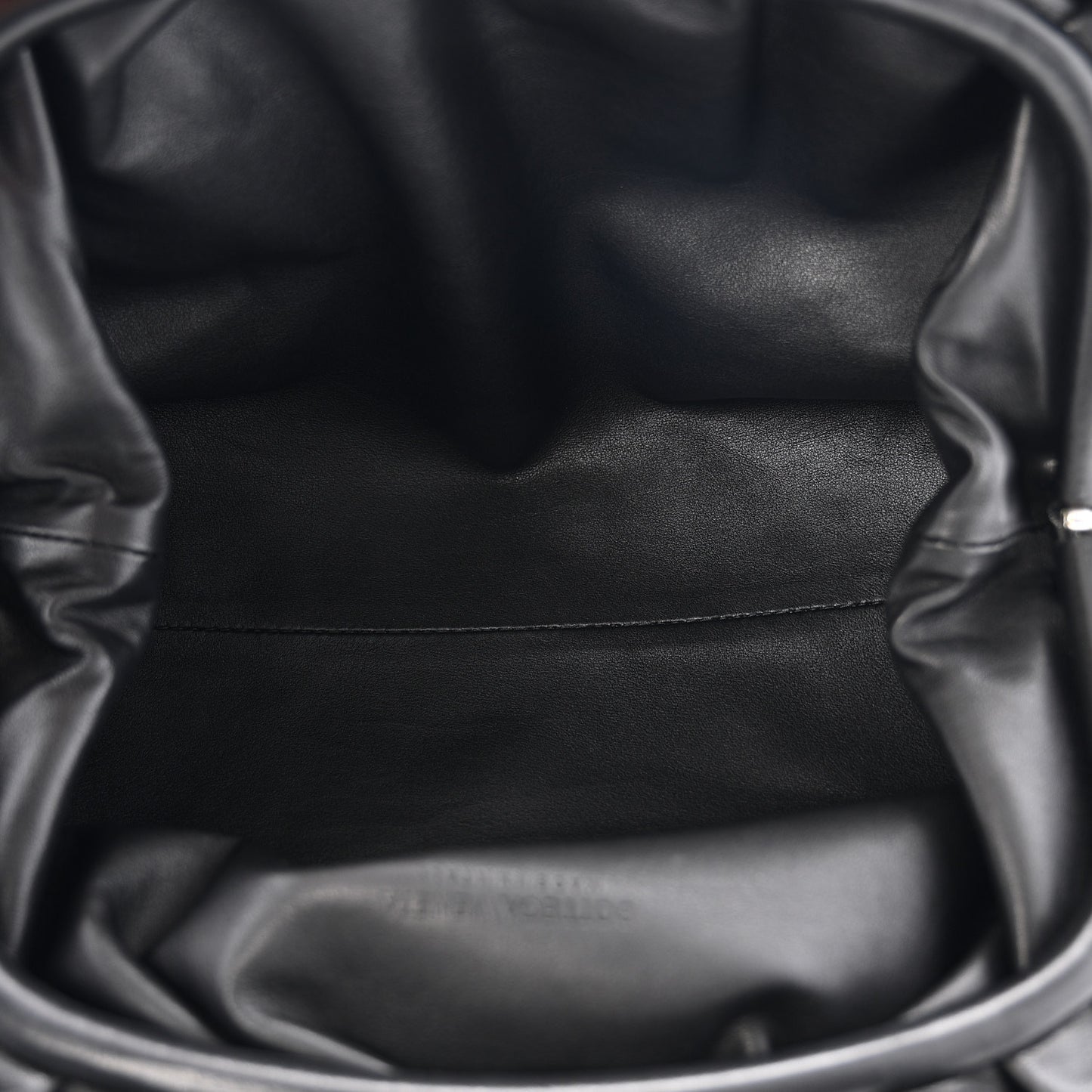 Smooth Butter Calf The Pouch Oversized Clutch Black
