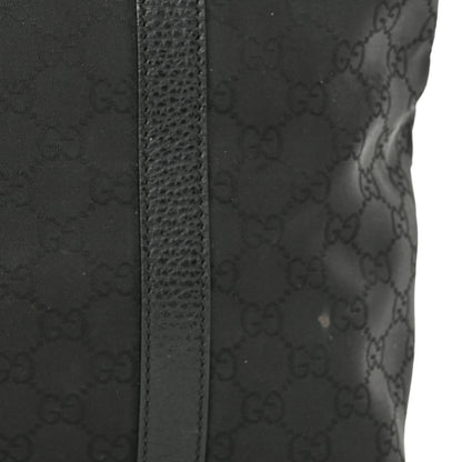 Gucci Nylon Monogram Medium GG Charm Dome Satchel Black 12 of 12