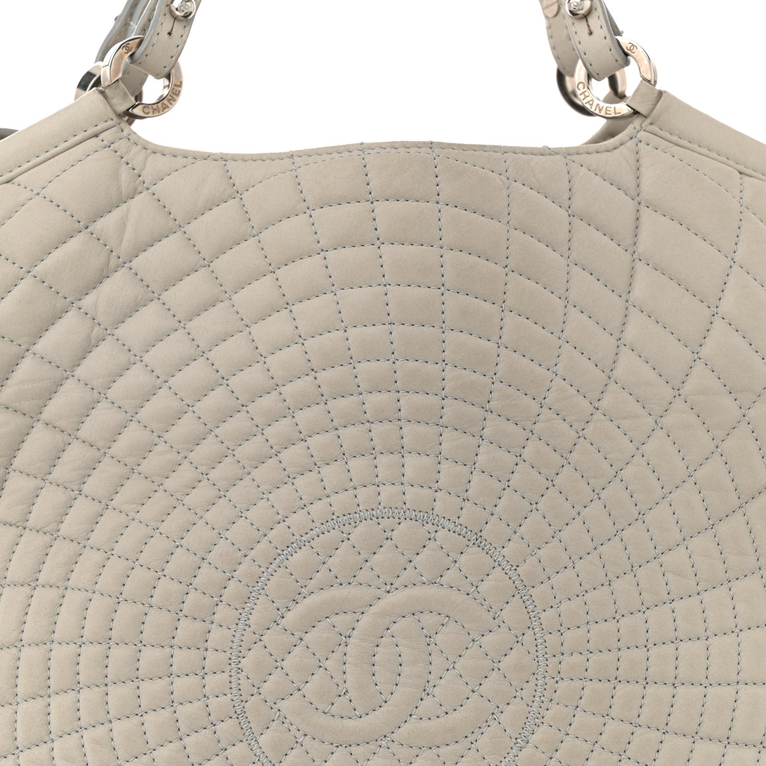 Chanel Iridescent Calfskin Large Sea Hit Tote Grey 8 of 13