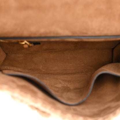 Valentino Garavani Cashmere Medium Roman Stud Shoulder Bag Brown 5 of 9