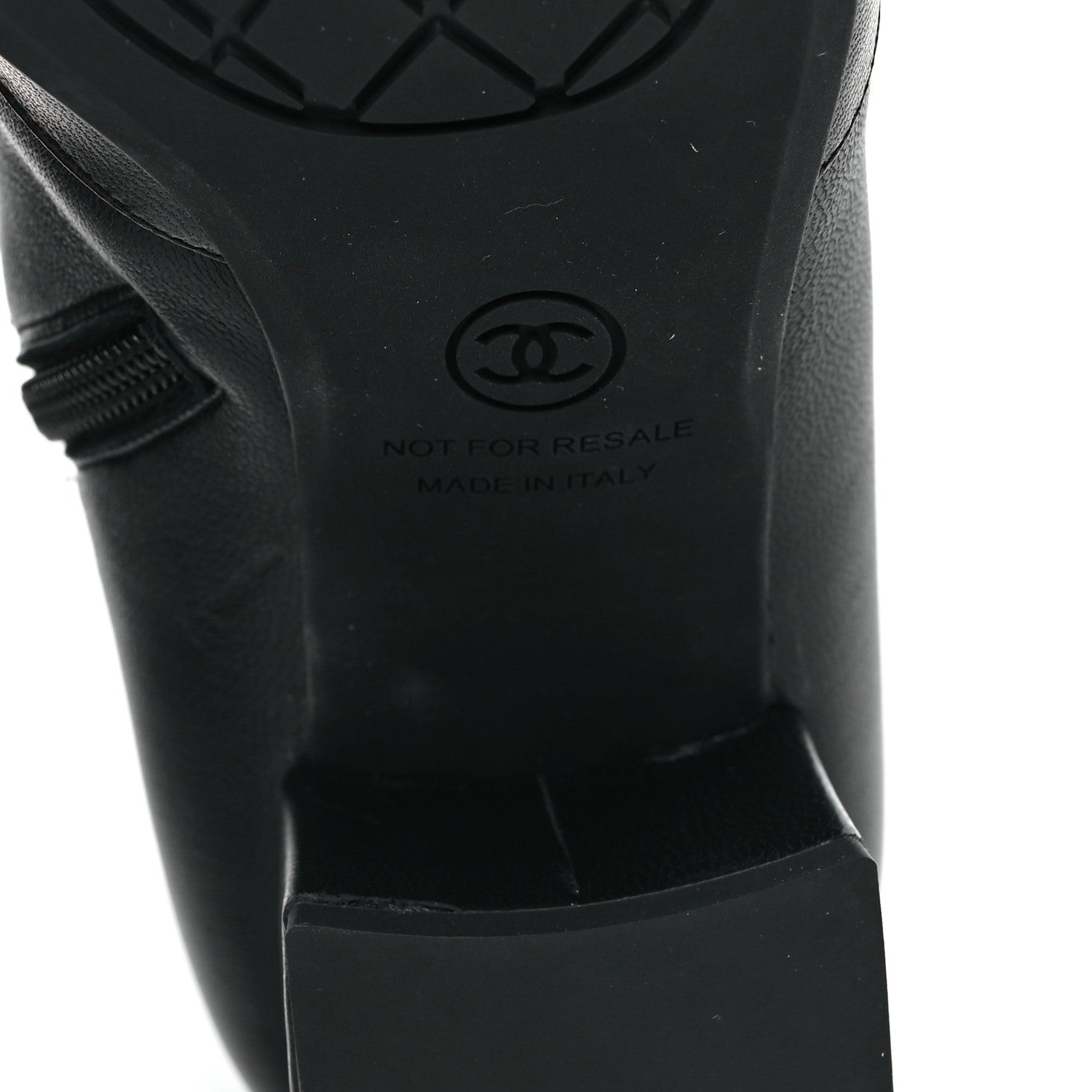 Chanel Stretch Lambskin Cap Toe CC Short Boots 37 Black 7 of 10