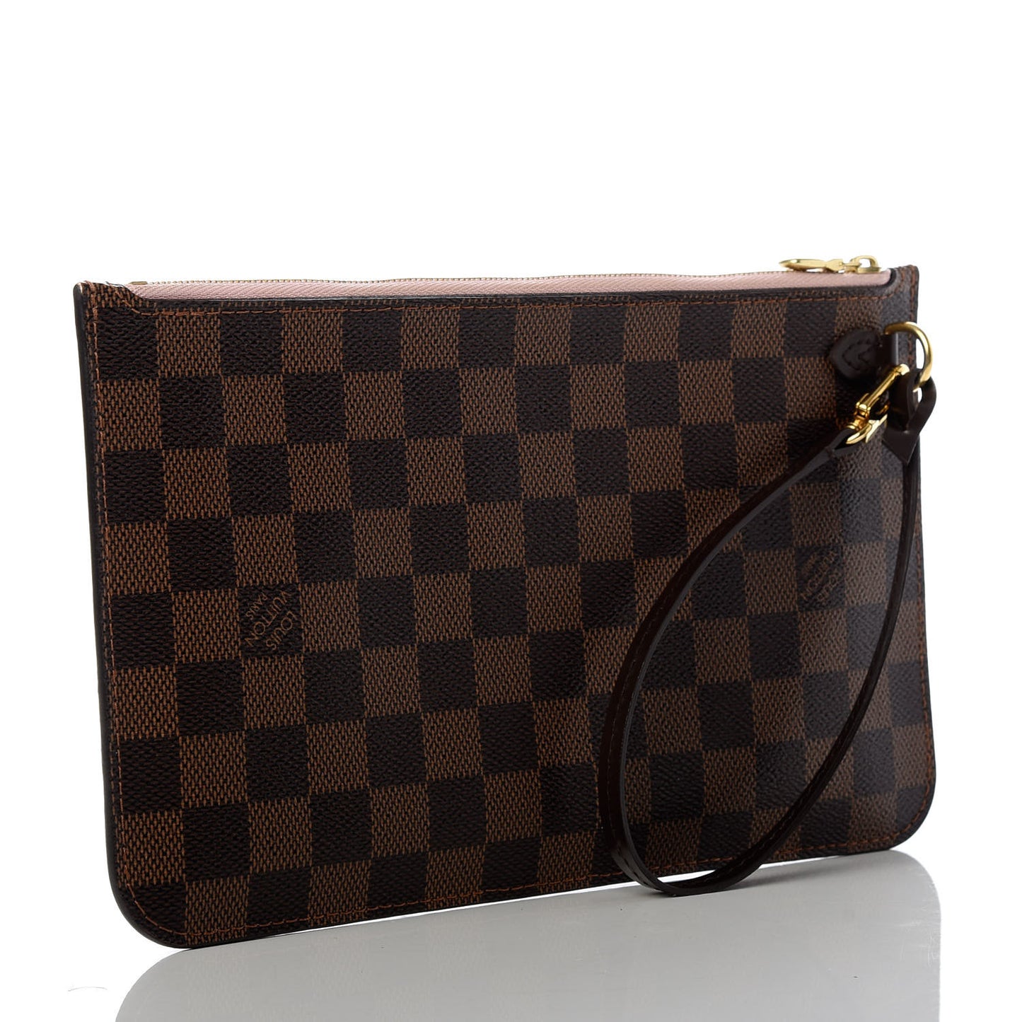 Damier Ebene Neverfull MM GM Pochette Rose Ballerine