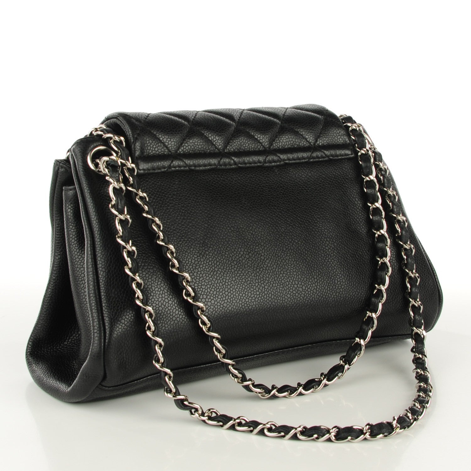 Chanel Caviar Quilted Accordion Mademoiselle Flap Black 3 of 7