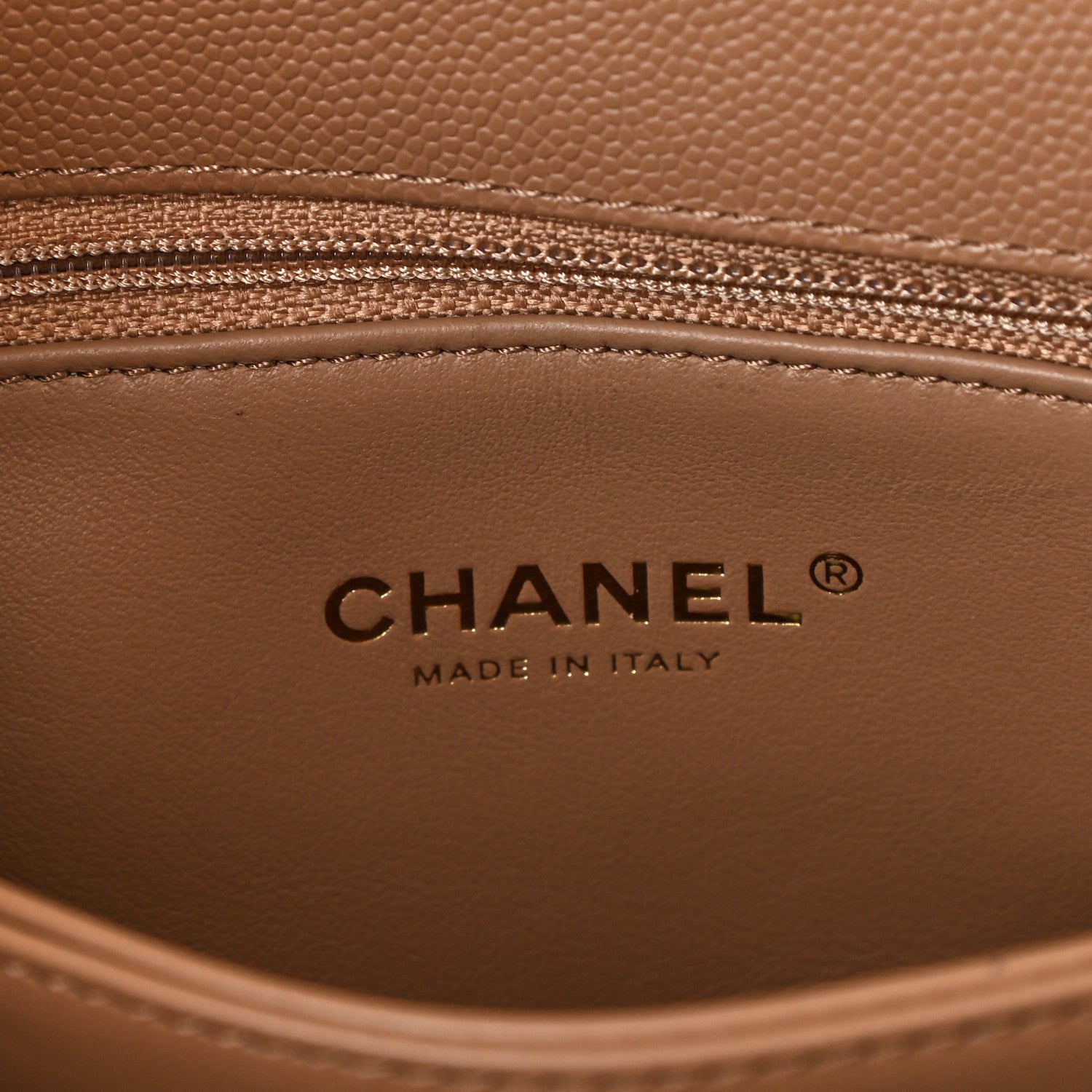 Chanel Caviar Quilted Mini Coco Handle Flap Beige 6 of 11