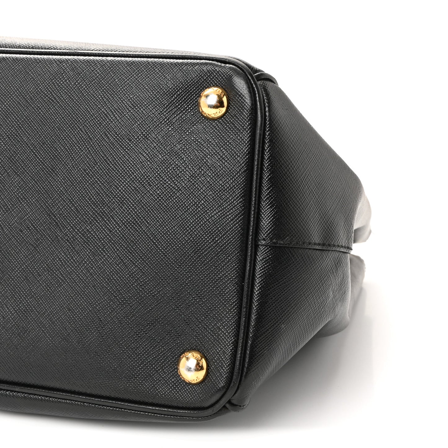 Saffiano Lux Large Galleria Double Zip Tote Black