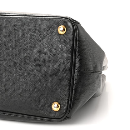 Prada Saffiano Lux Large Galleria Double Zip Tote Black 9 of 10