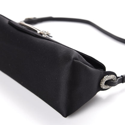 Jimmy Choo Satin Swarovski Crystal Tulita Evening Bag Black 7 of 10