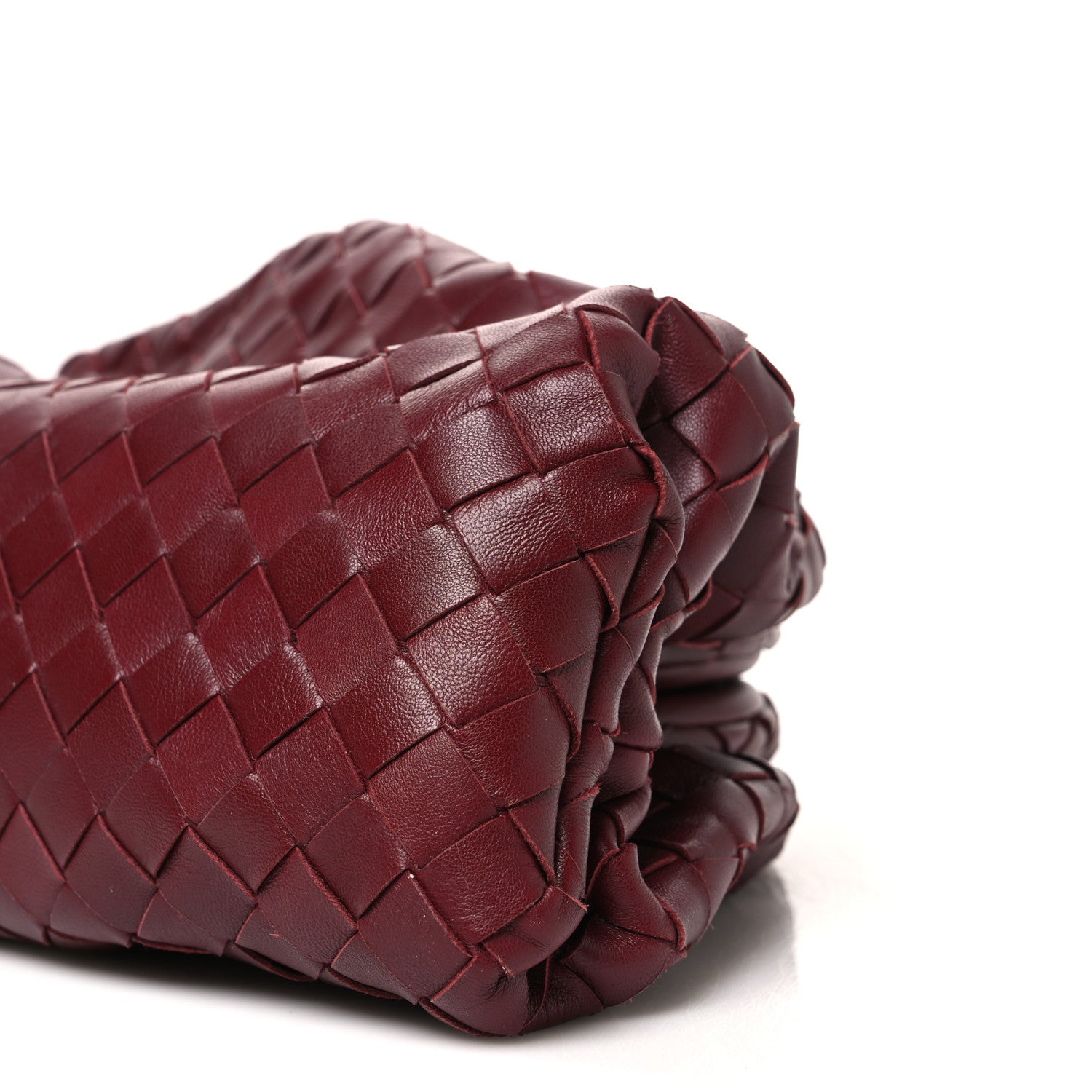 Bottega Veneta Nappa Maxi Intrecciato The Pouch Oversized Clutch Bordeaux 11 of 11