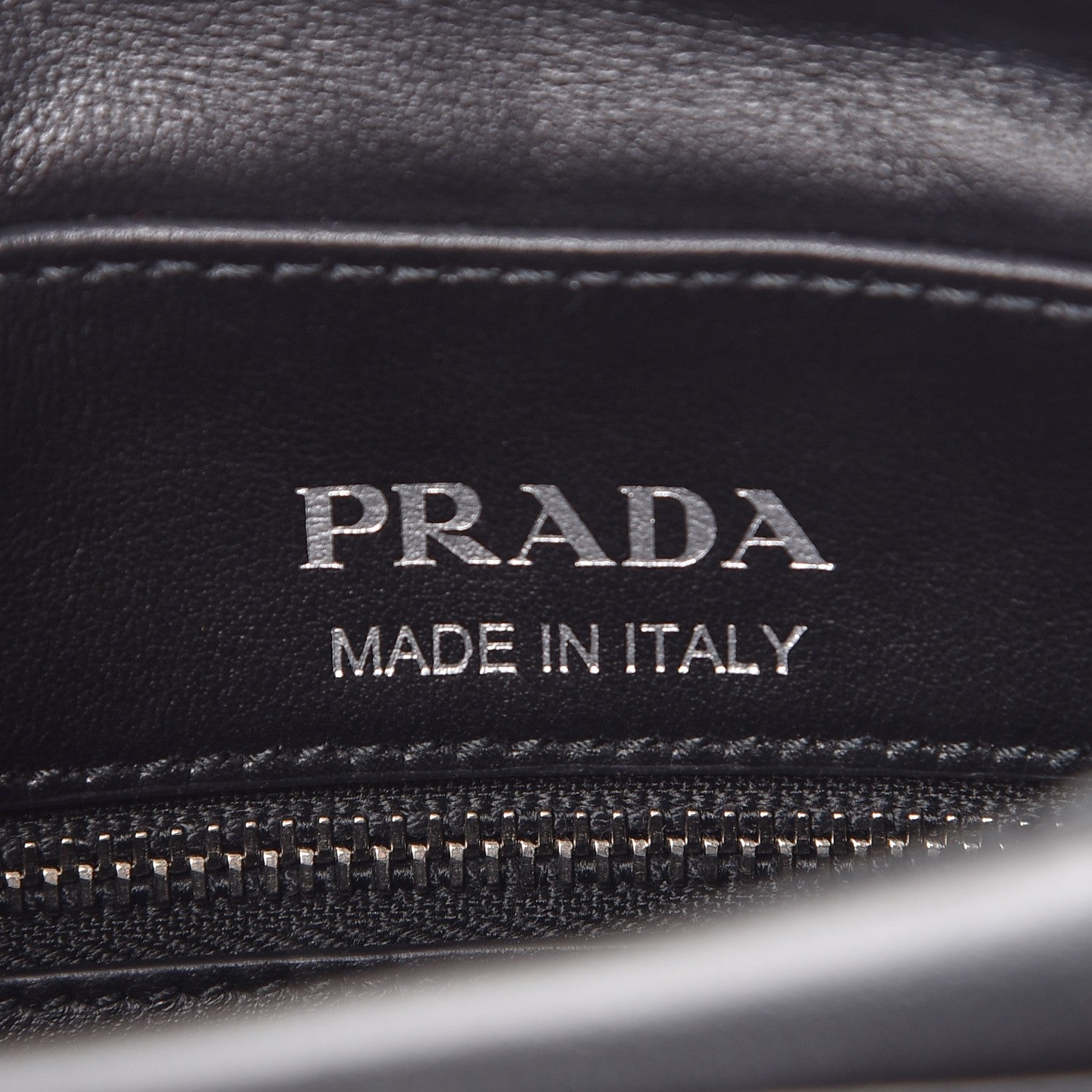 Prada Soft Calfskin Diagramme Crossbody Bag Black 7 of 8