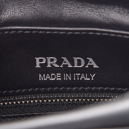 Prada Soft Calfskin Diagramme Crossbody Bag Black 7 of 8