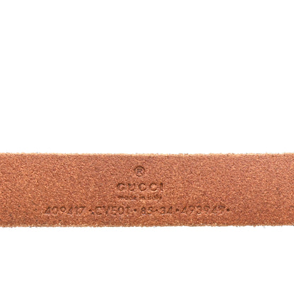 Gucci Faded Calfskin Double G 20mm Belt 85 34 Cuir 3 of 4