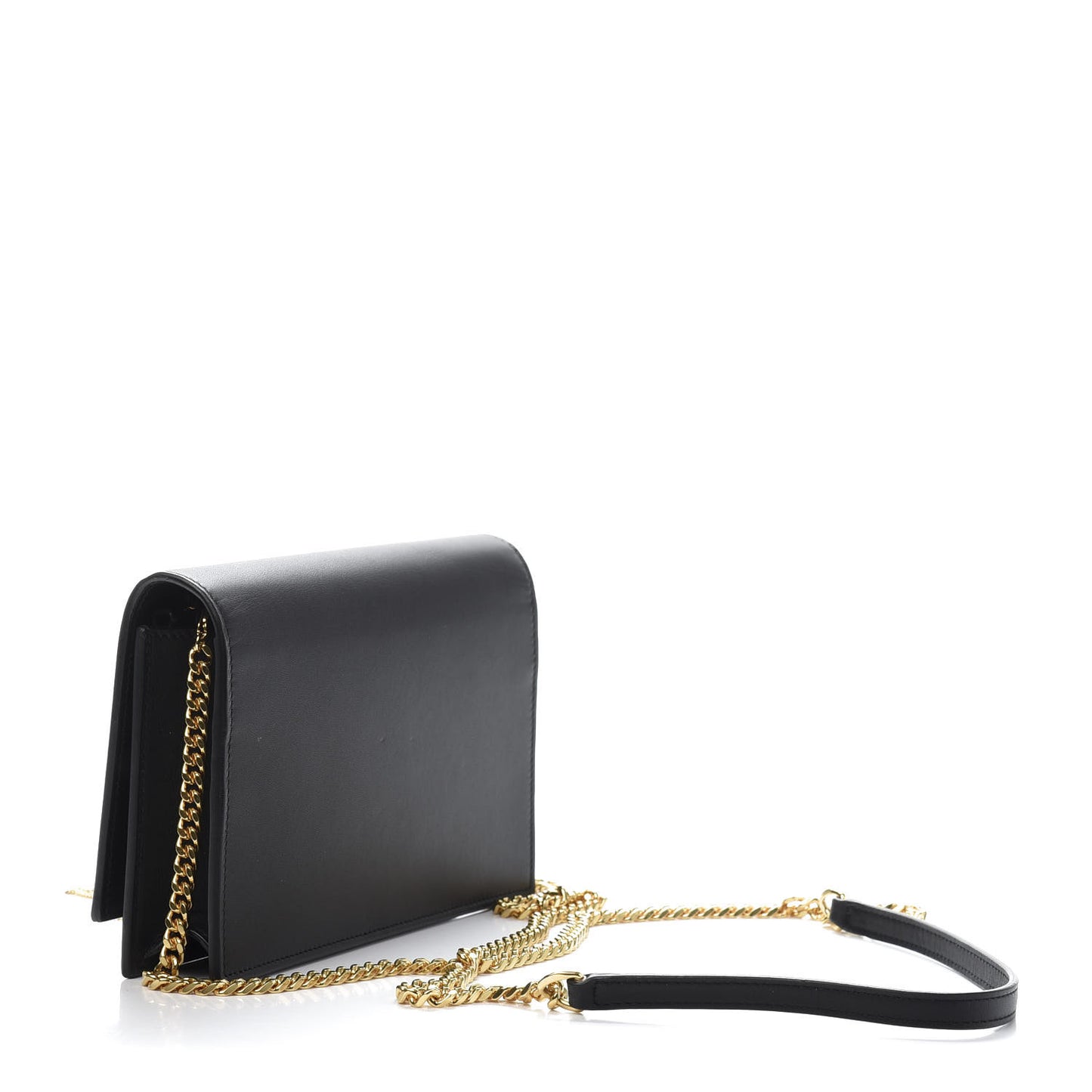 Smooth Calfskin Classic Monogram Kate Tassel Satchel Black