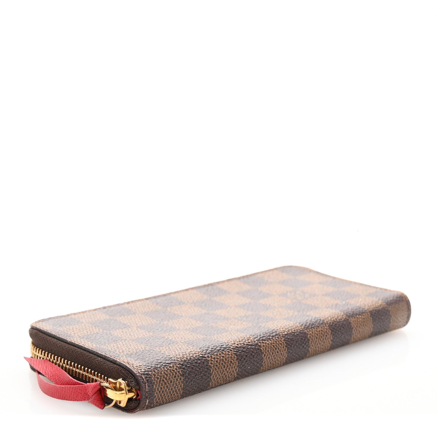 Damier Ebene Clemence Wallet Cherry