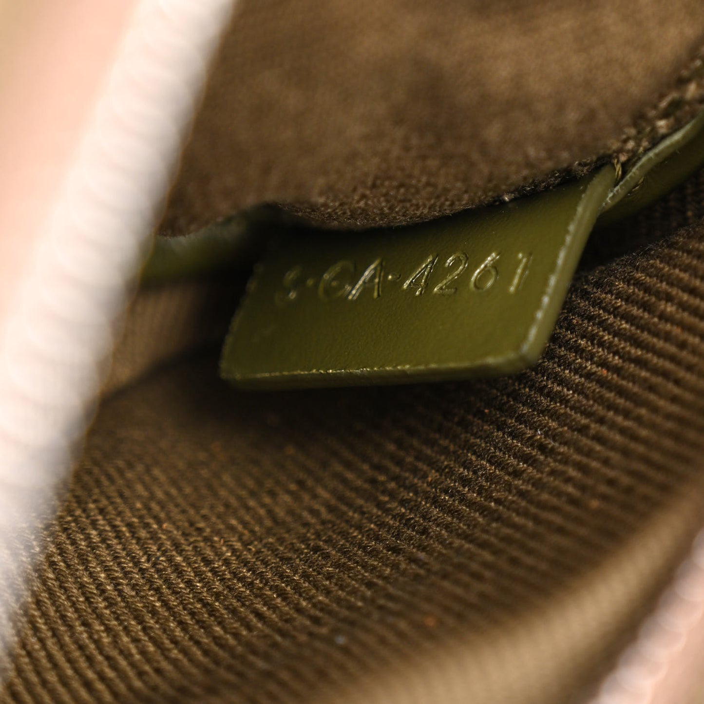 Cotton Gabardine Logo Print Trekking Belt Bag Khaki