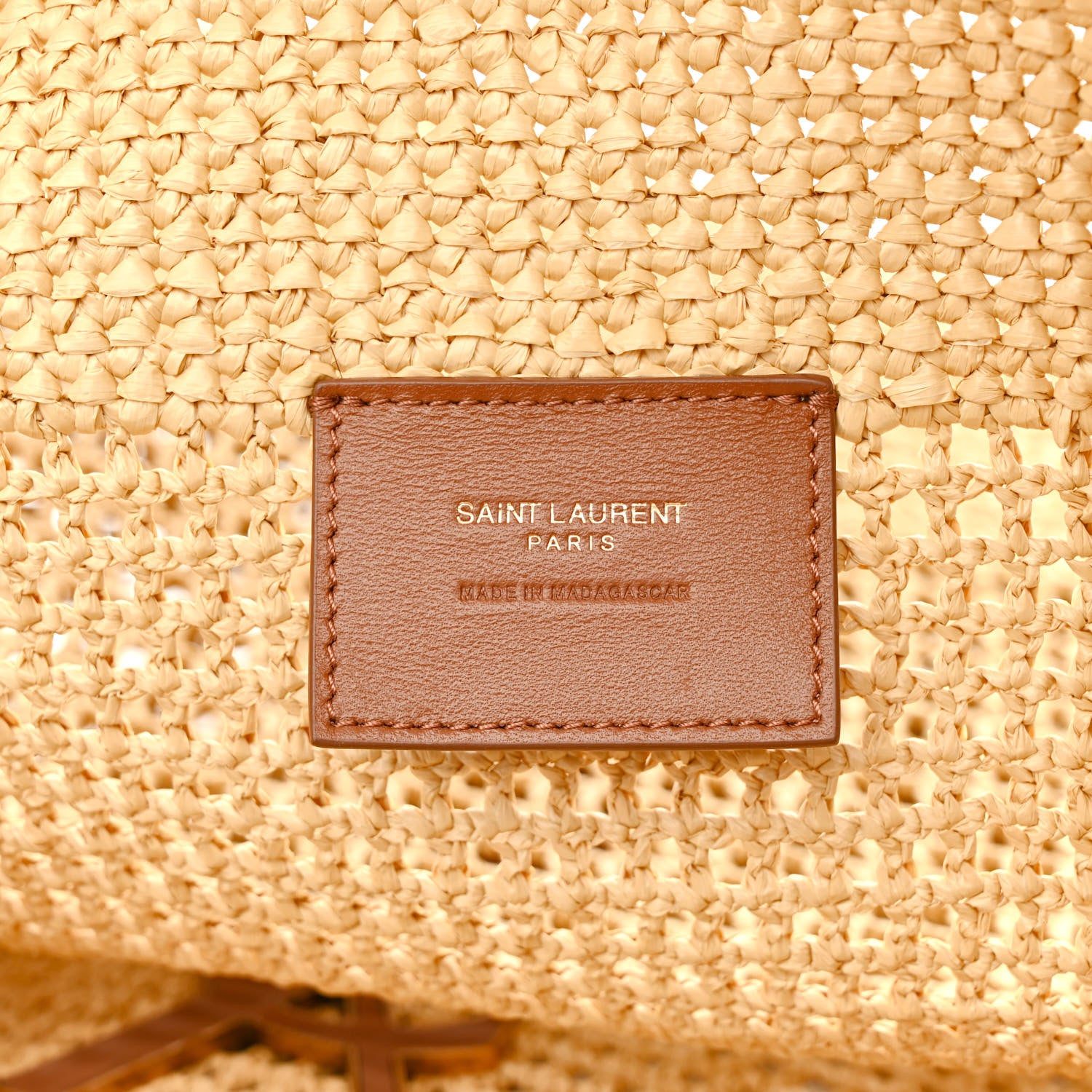Saint Laurent Raffia Icare Shopping Tote Natural 8 of 14