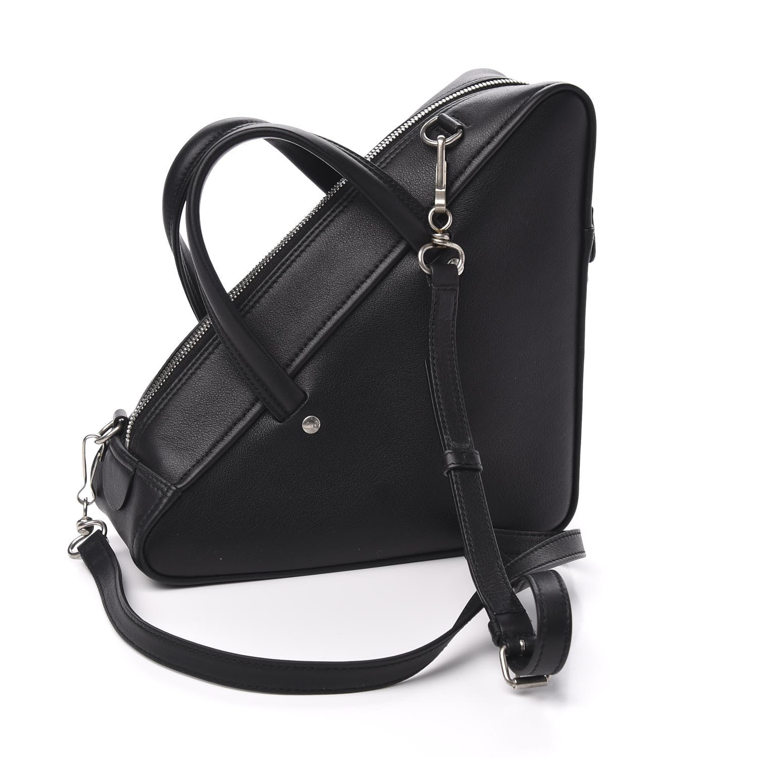 Balenciaga Calfskin S Triangle Duffle Black 3 of 11