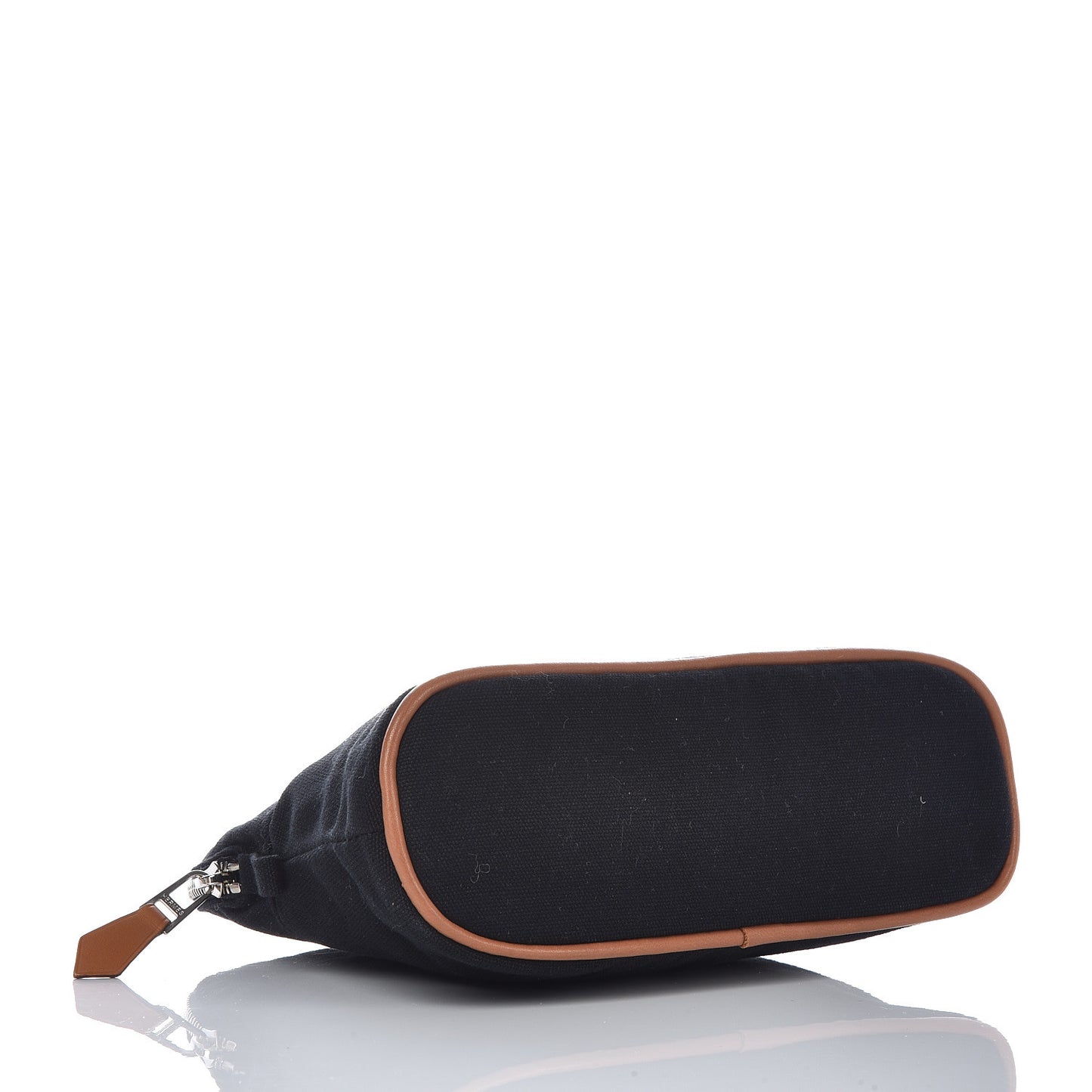Cotton Canvas Mini Bolide Travel Cosmetic Pouch Black
