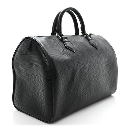 Louis Vuitton Epi Speedy 30 Black 3 of 9