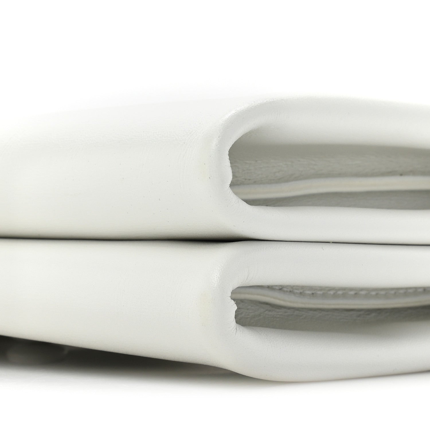 Alaia Calfskin Laser Cut Oum Double Envelope Clutch Crossbody White 9 of 21