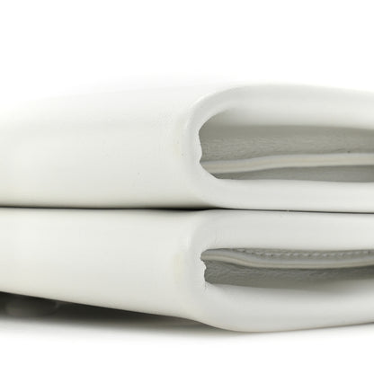 Alaia Calfskin Laser Cut Oum Double Envelope Clutch Crossbody White 9 of 21