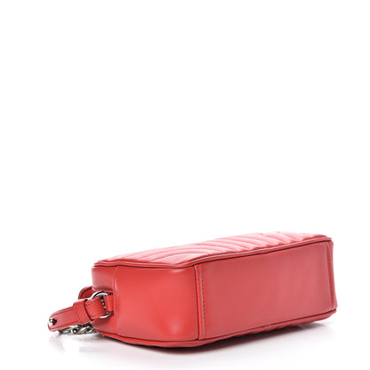 Prada Soft Calfskin Diagramme Crossbody Bag Rosso 3 of 9