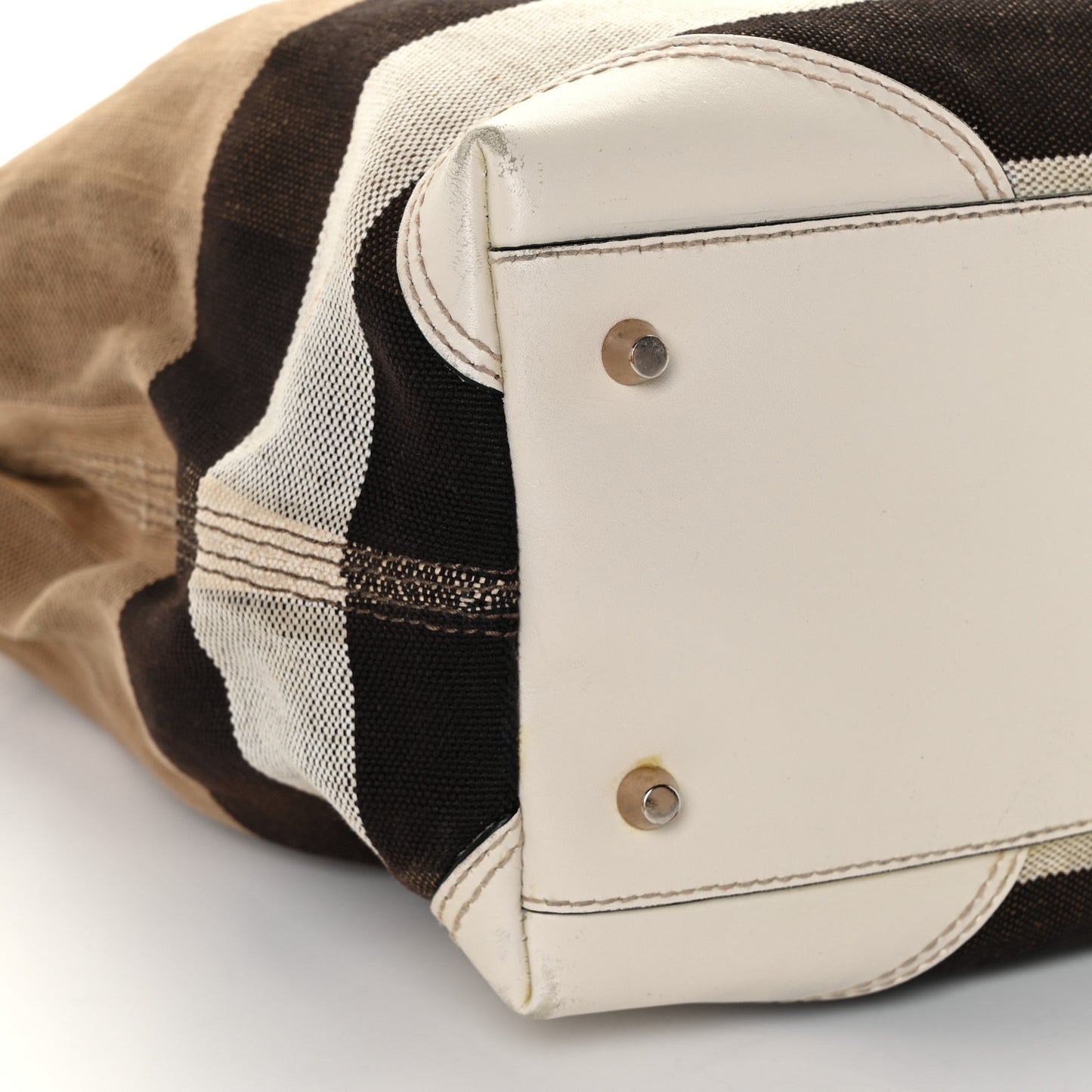 Canvas Mega Check Medium Maidstone White