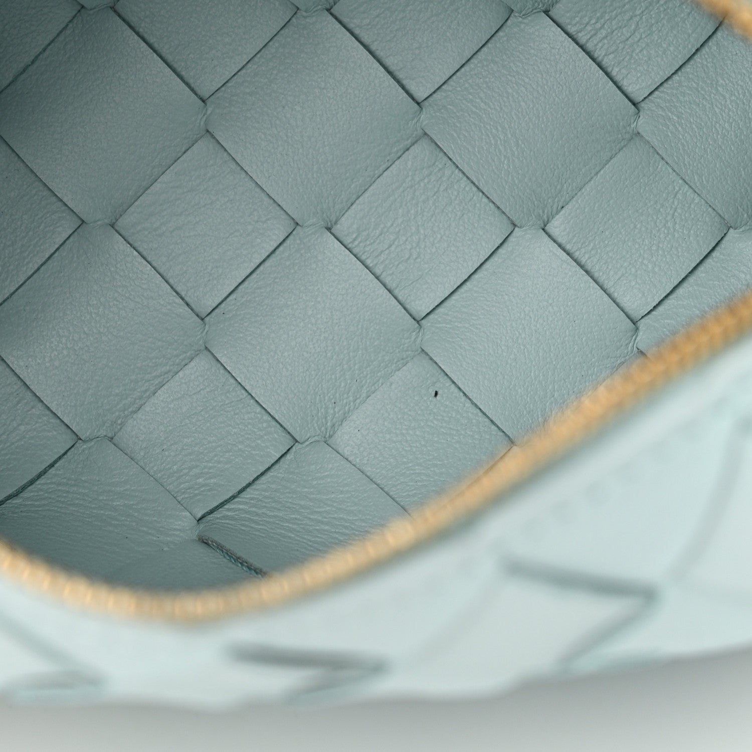 Bottega Veneta Nappa Intrecciato Candy Loop Camera Bag Light Blue 10 of 10