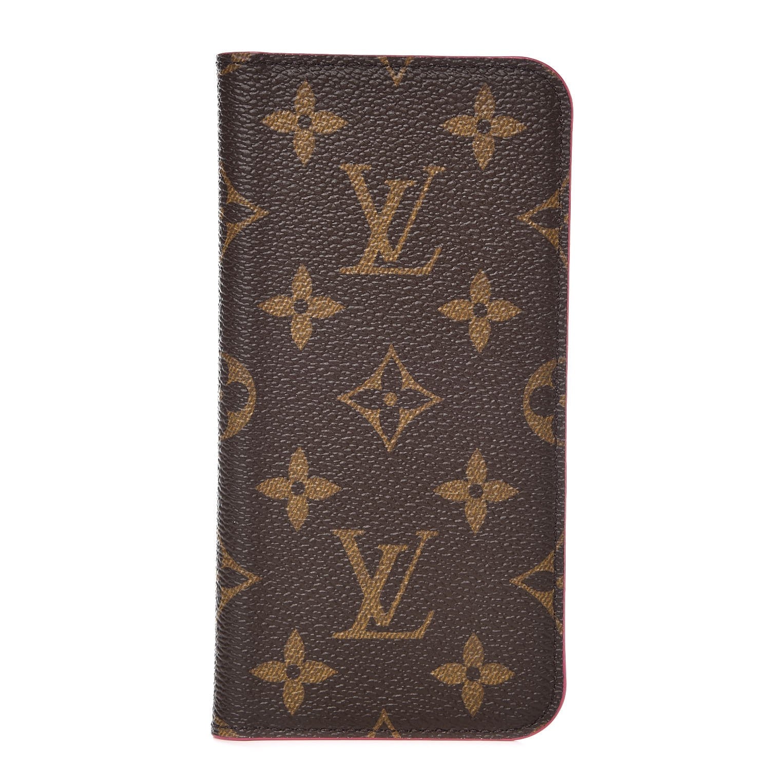 Louis Vuitton Monogram iPhone X Folio Case Rose Pop 1 of 6