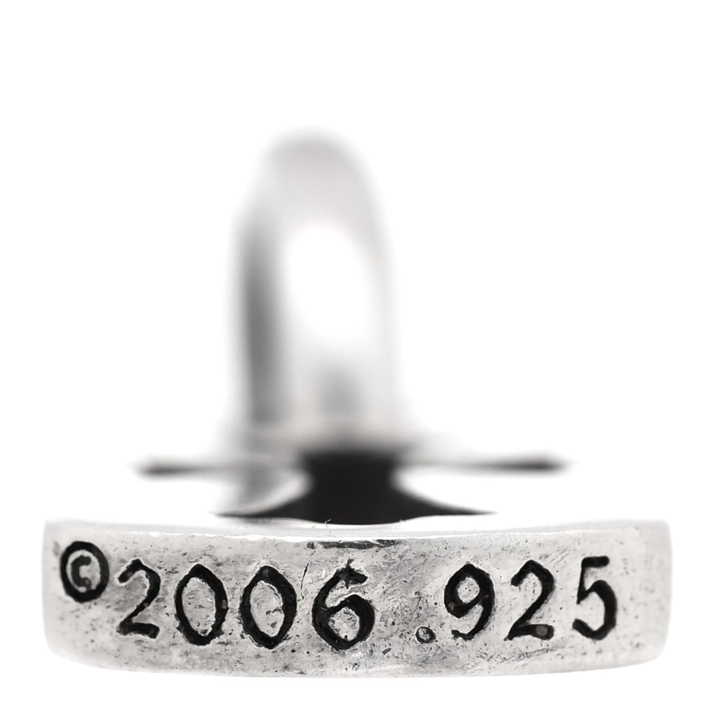 Sterling Silver Cross Cut Out Dog Tag Pendant