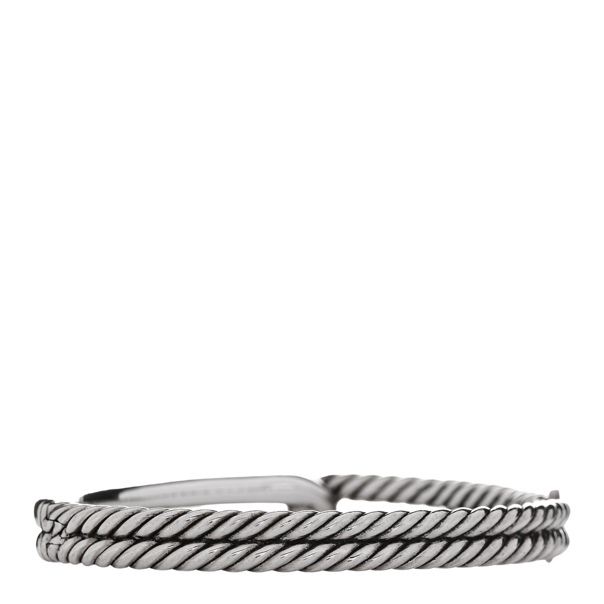 Sterling Silver 18K Yellow Gold Single Loop Labyrinth Bracelet
