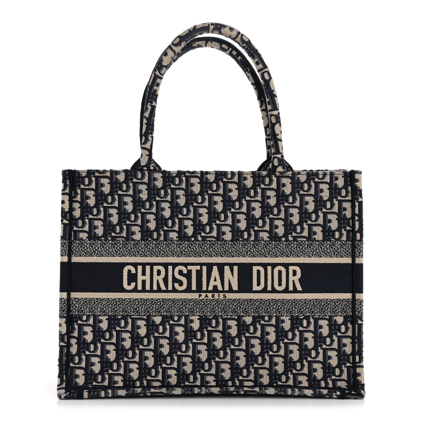 Oblique Medium Book Tote Blue Multicolor