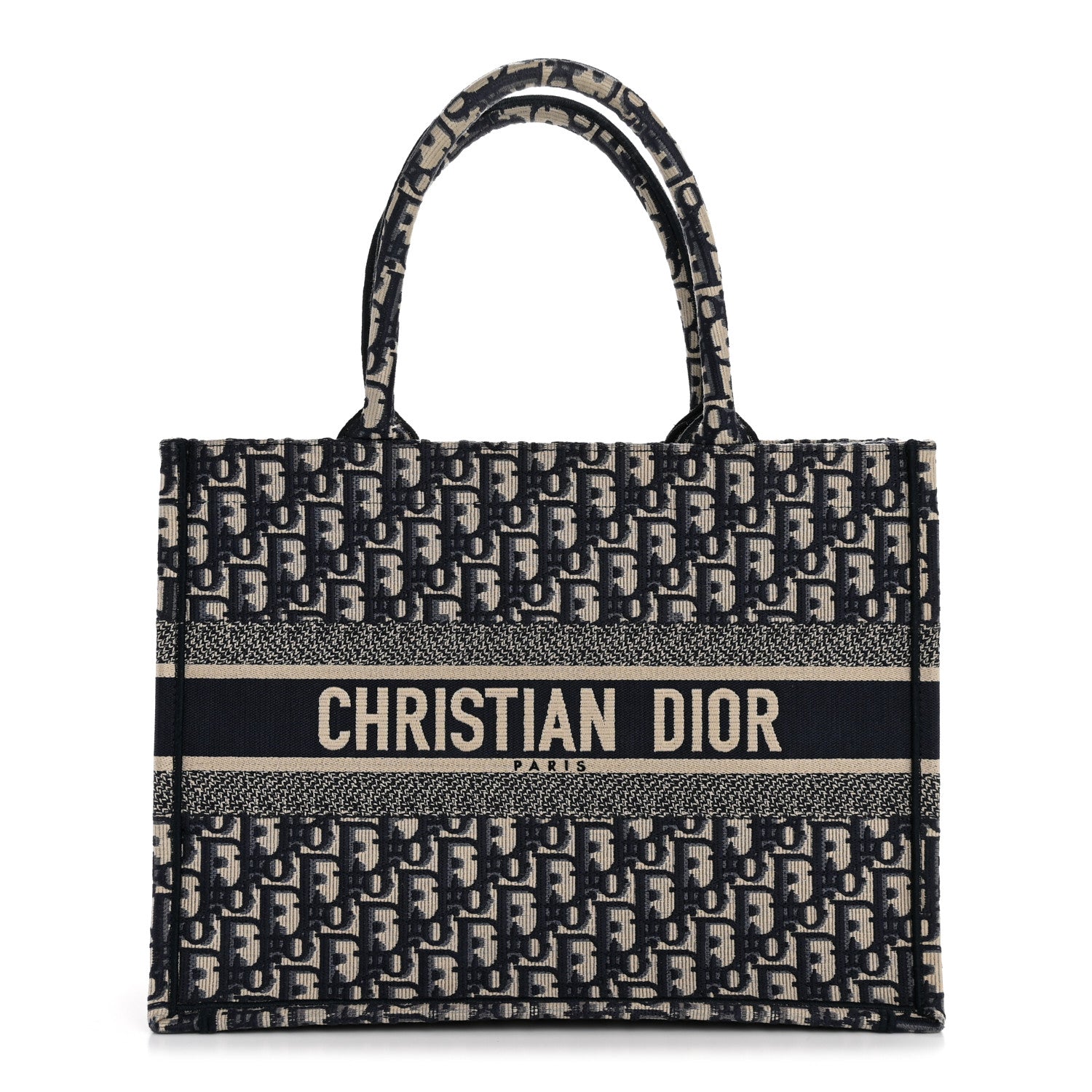 Christian Dior Oblique Medium Book Tote Blue Multicolor 1 of 11