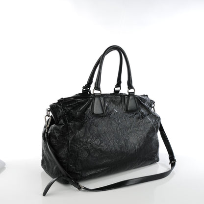 Prada Nappa Antique Satchel Nero Black 3 of 8