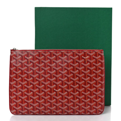 Goyard Goyardine Senat Pochette MM Red 9 of 9