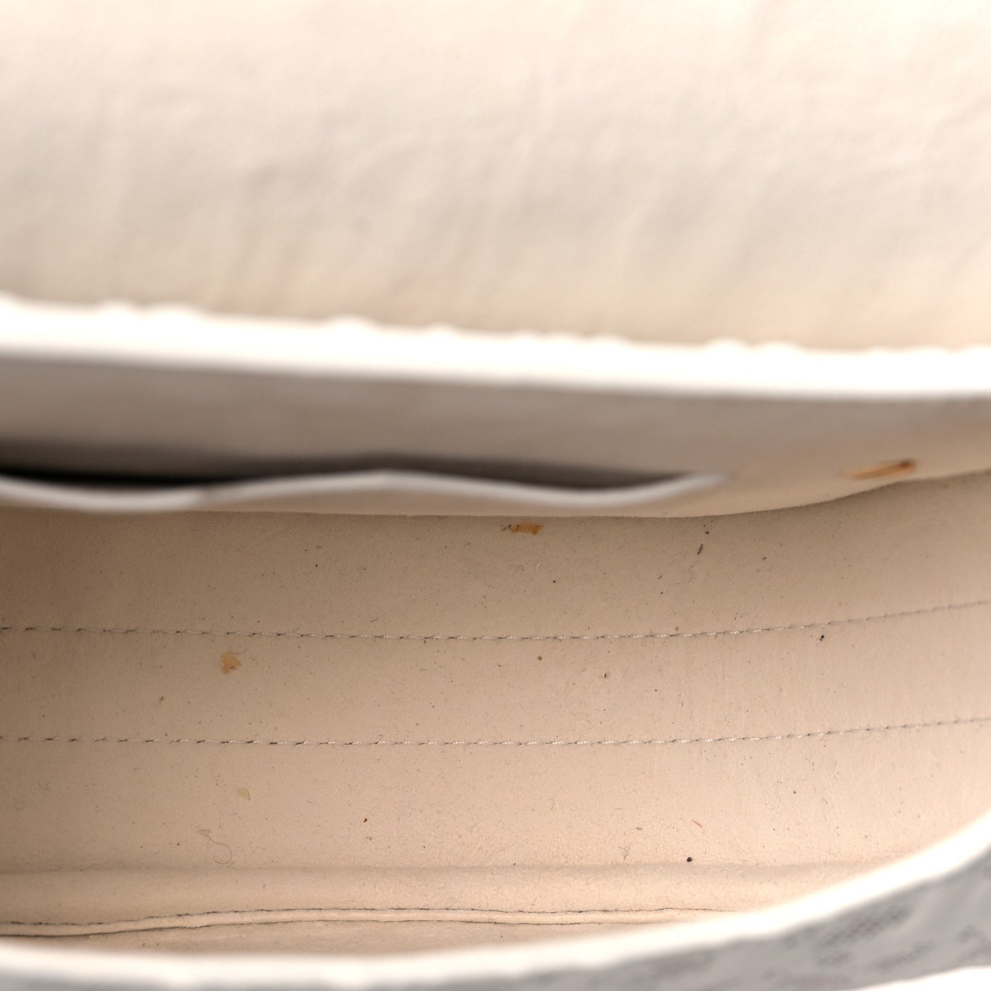 Calfskin Perforated Oblique Medium Bobby Flap White Blue