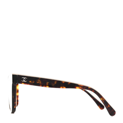 Chanel Acetate Logo Shield Sunglasses 5418 Tortoise 3 of 6
