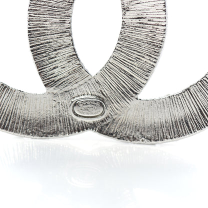 Chanel Baguette Crystal CC Brooch Silver 3 of 4