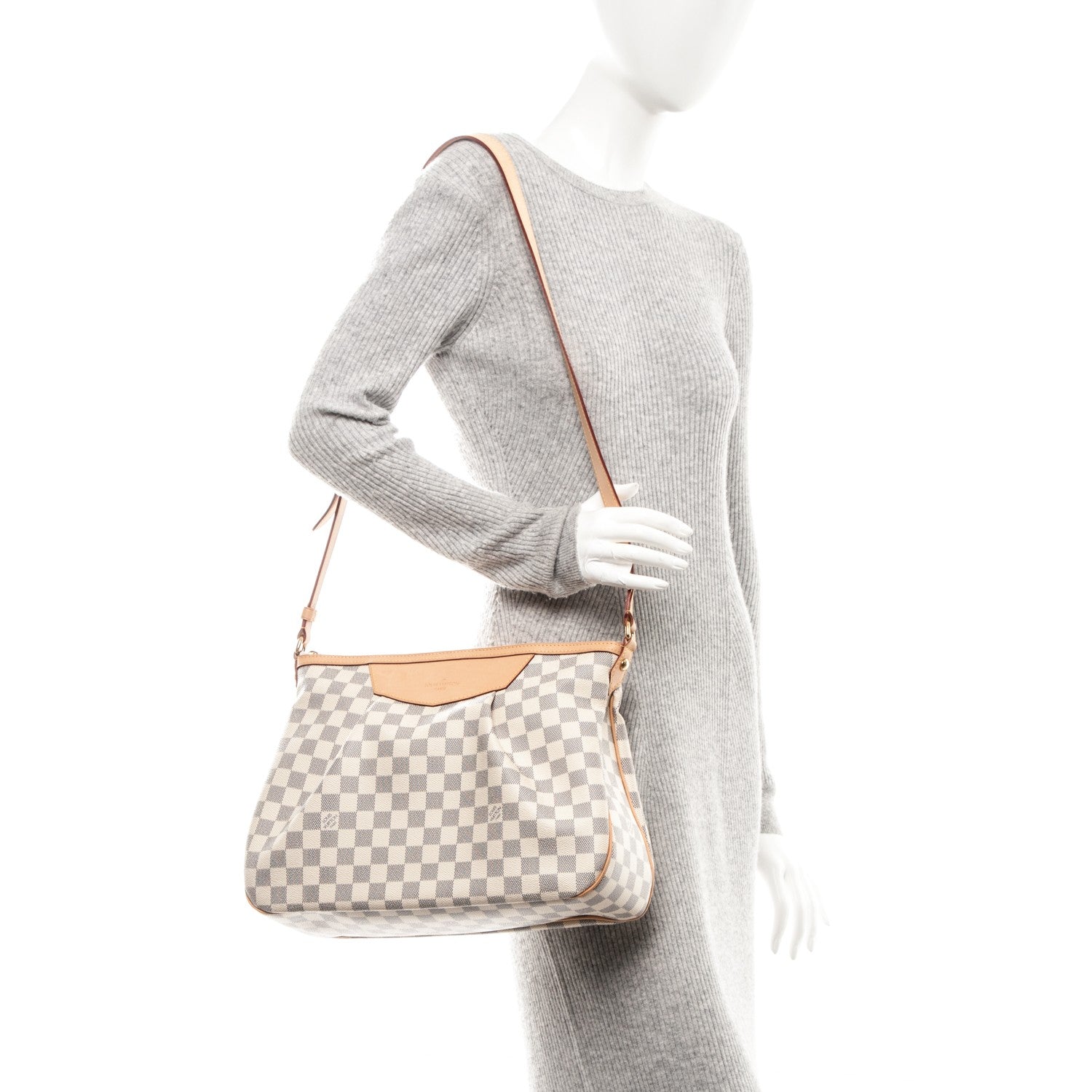 Louis Vuitton Damier Azur Siracusa MM 2 of 7