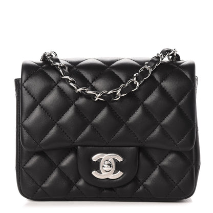 Chanel Lambskin Quilted Mini Square Flap Black 1 of 11