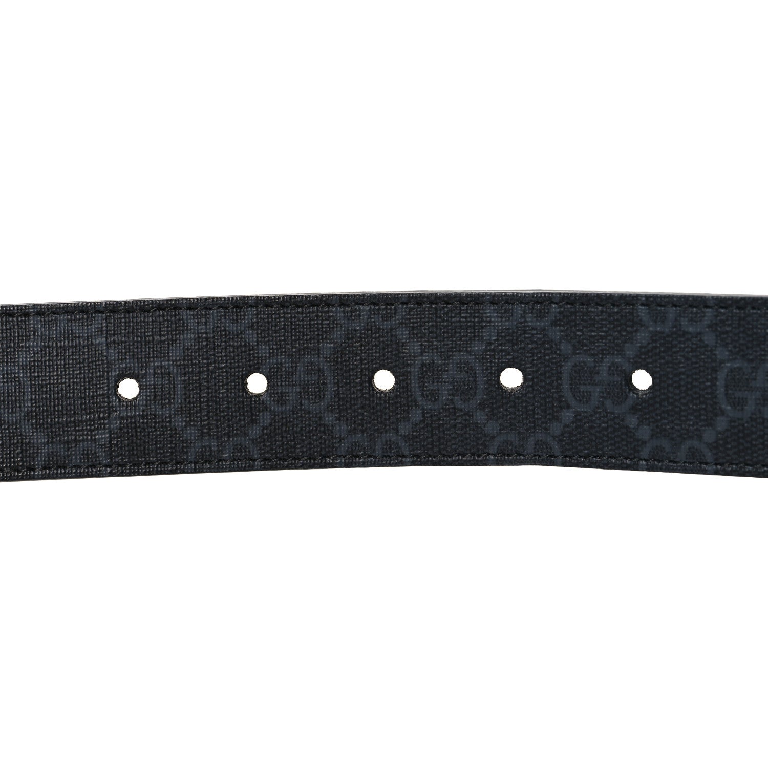 Gucci GG Supreme Monogram Plutone Calfskin 35mm Belt 90 36 Black 3 of 5