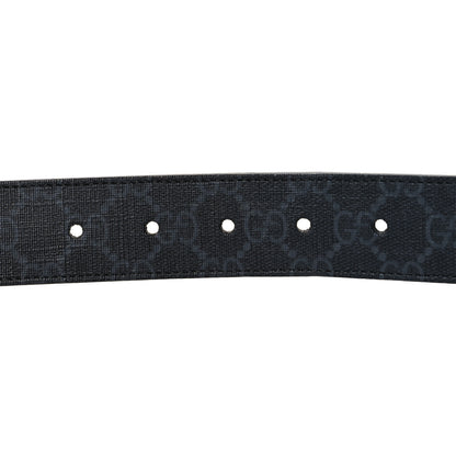 Gucci GG Supreme Monogram Plutone Calfskin 35mm Belt 90 36 Black 3 of 5